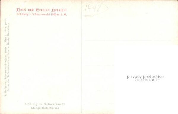Hoffmann Heinrich Frühling im Schwarzwald Tracht Gutach G – Bild 2