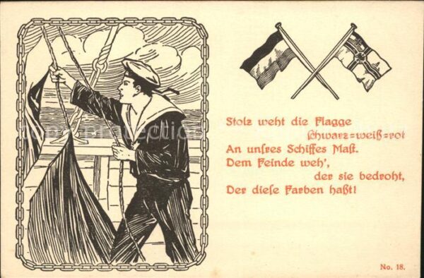 Schwarz Weiss Rot Marine
