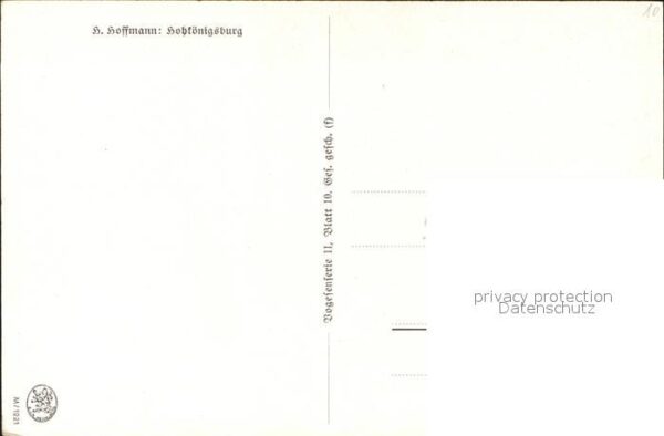 Hoffmann Heinrich Hohkönigsburg Trachten Hund – Bild 2