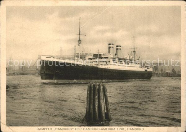 Dampfer Oceanliner Hamburg HAPAG