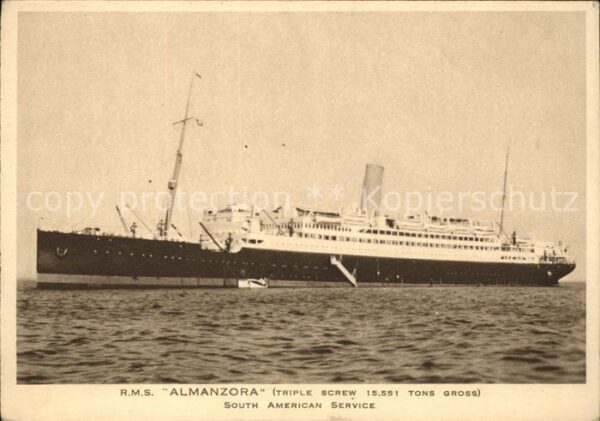 Dampfer Oceanliner R.M.S. Almanzora