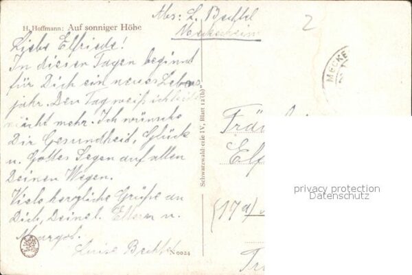 Hoffmann Heinrich Auf sonniger Höhe Nr. 0024 Schwarzwaldh – Bild 2
