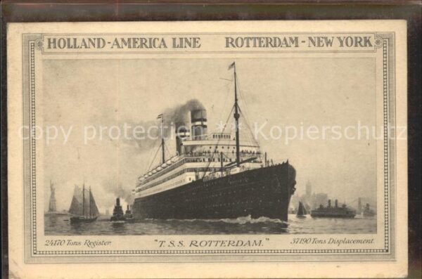 Dampfer Oceanliner T.S.S. Rotterdam