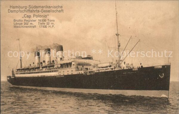 Dampfer Oceanliner Cap Polonio