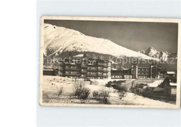 Hohe Tatra im Winter Sanatorium Gebirgspanorama