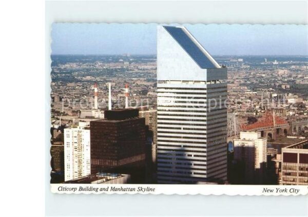New York City Citicorp Building and Manhattan Skyline