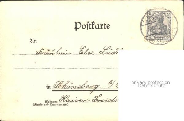 Liederkarte Neujahrsgruss Litho – Bild 2