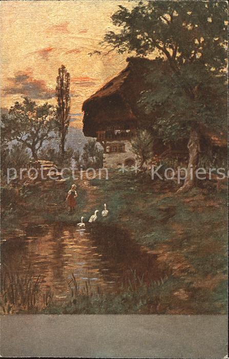 Hasemann W. Abendfrieden Schwarzwald Serie IV. Nr.