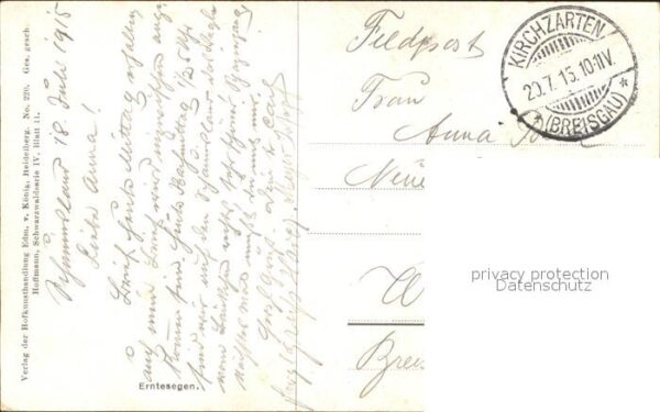 Hoffmann Heinrich Erntesegen Nr. 220 Landwirtschaft Heuwa – Bild 2