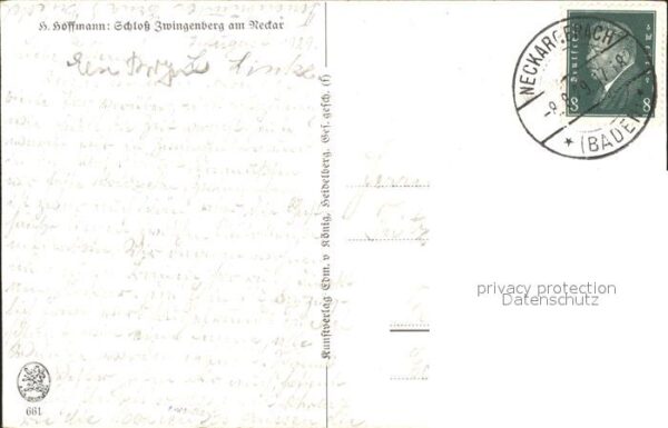Hoffmann Heinrich Schloss Zwingenberg am Neckar Nr. 661 – Bild 2