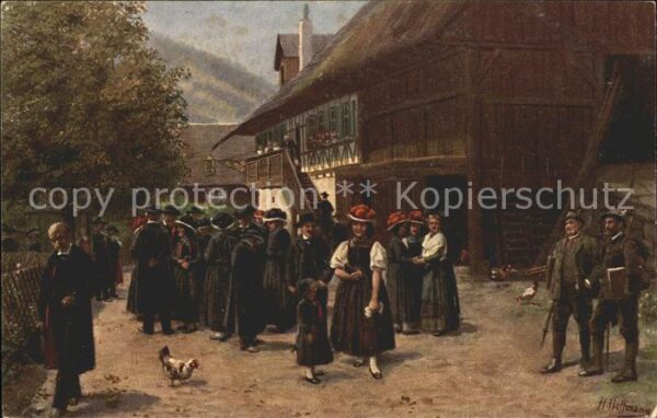 Hoffmann Heinrich Nach der Kirche Nr. 9 Tachten Jäger