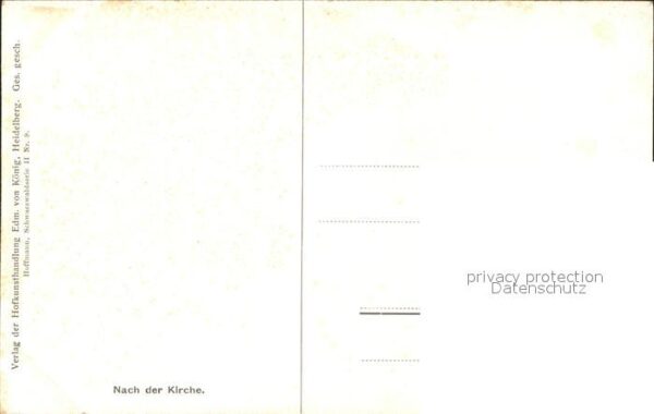 Hoffmann Heinrich Nach der Kirche Nr. 9 Tachten Jäger – Bild 2