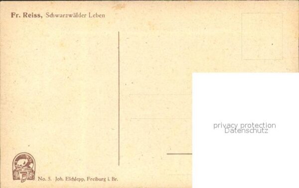 Reiss Fritz Schwarzwälder Leben Frau Zylinder Schir – Bild 2