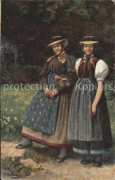 Hoffmann Heinrich Mädchen Trachten Prechttal Nr. 253