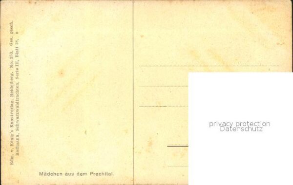 Hoffmann Heinrich Mädchen Trachten Prechttal Nr. 253 – Bild 2