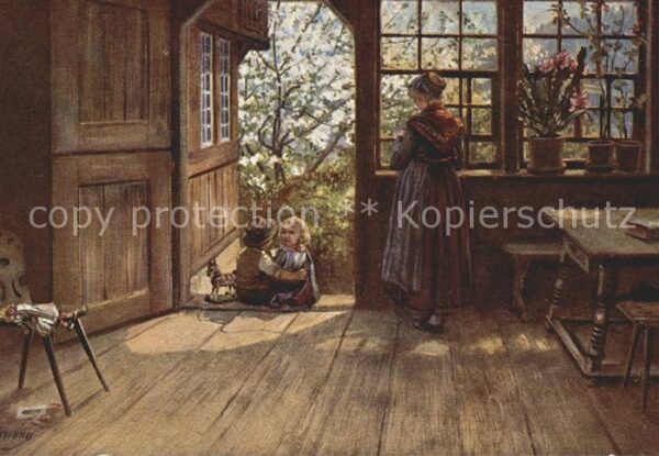 Hoffmann Heinrich Frühling im Schwarzwald Nr. 251 Kinder