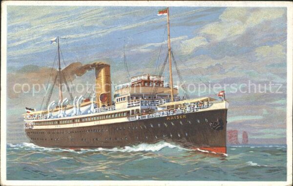 Dampfer Oceanliner Turbinen-Schnelldampfer Kaiser
