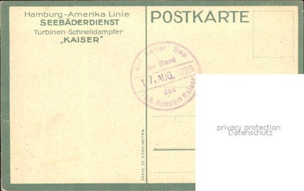 Dampfer Oceanliner Turbinen-Schnelldampfer Kaiser – Bild 2