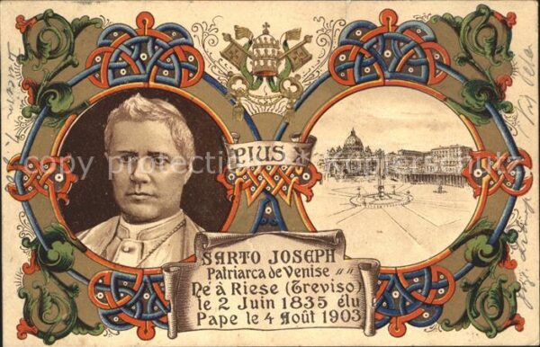 Papst Pius X. Sarto Joseph Patriarca de Venis