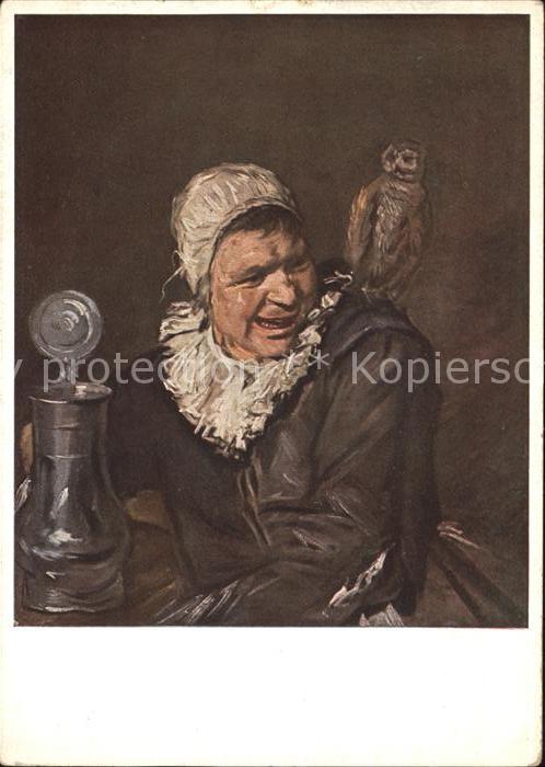 Kuenstlerkarte Frans Hals Malle Bobbe Eule Bierkrug