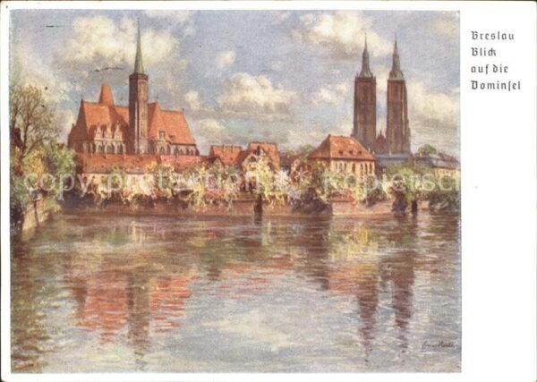 Breslau Niederschlesien Dominsel 12. Deutsches Sängerbundesfest