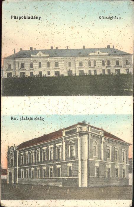 Puespoekladany Közseghaza Kir. jarasbirosag Gebäude