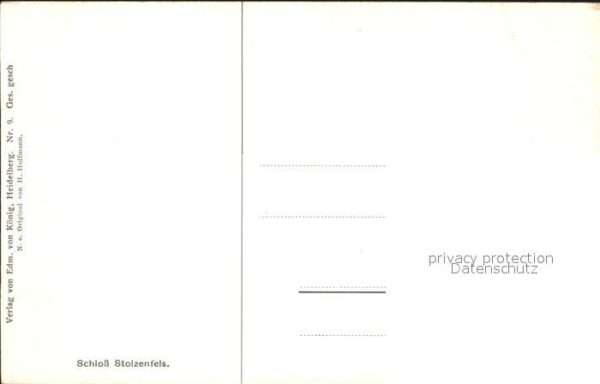 Hoffmann Heinrich Schloss Stolzenfels Heidelberg Nr. 9 – Bild 2