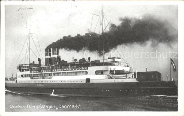 Dampfer Binnenschifffahrt Danmark Gedser Dampfaergen