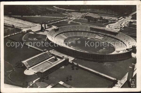 Stadion Olympia Reichssportfeld Olympia-Postkar