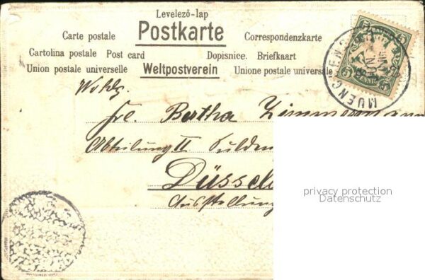 Poesie Wegkreuz Blumen Frau Litho – Bild 2