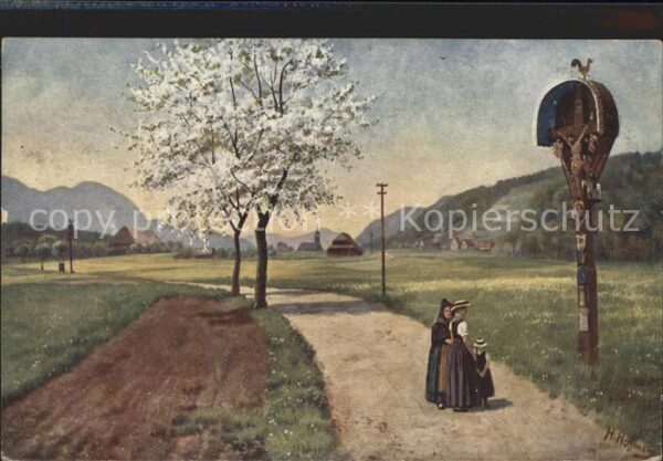 Hoffmann Heinrich Sonntag-Morgen im Frühling Elzach im Sc