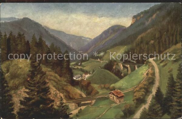 Hoffmann Heinrich Höllental Ravennaschlucht Schwarzwald N