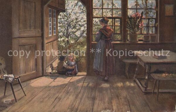 Hoffmann Heinrich Frühling im Schwarzwald Nr. 251 Kinder