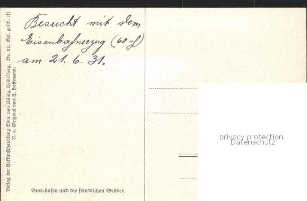 Hoffmann Heinrich Bornhofen die feindlichen Brüder Nr. 17 – Bild 2