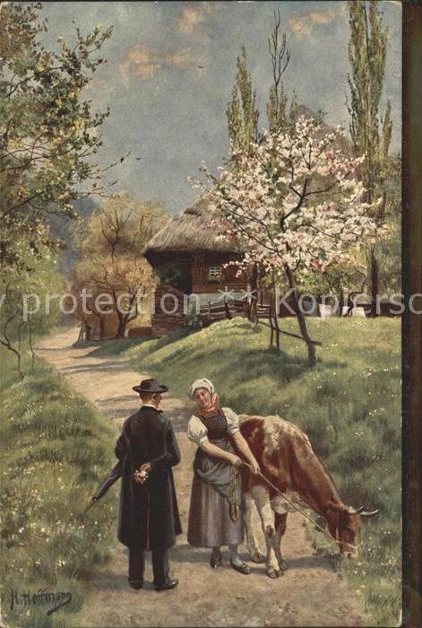 Hoffmann Heinrich Im Mai Prechttal Kuh