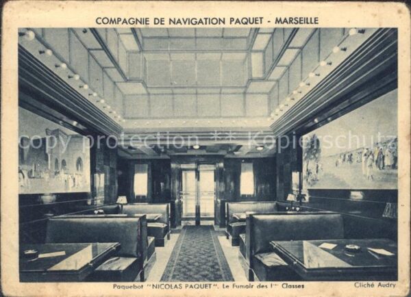 Dampfer Oceanliner Paquebot Nicolas Paquet Le Fumair des I