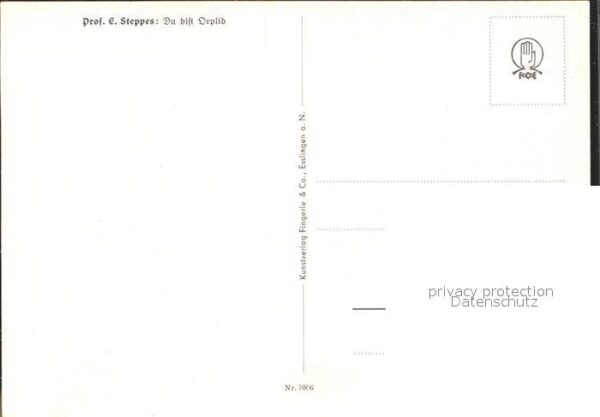Steppes Edmund Prof. Du bist Orplid Nr. 7006 – Bild 2