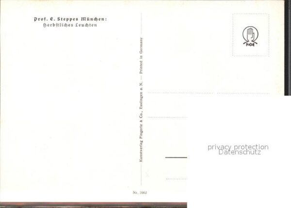Steppes Edmund Prof. Herbstliches Leuchten Nr. 7002 – Bild 2