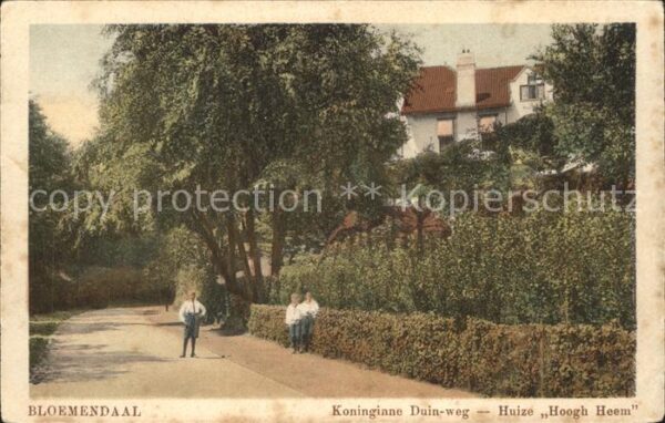 Bloemendaal Koninginne Duin weg Huize Hoogh Heem