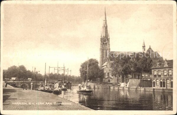 Haarlem RK Kerk aan t Spaarne Kirche Boot