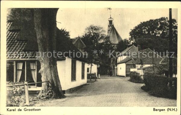 Bergen aan Zee Karel de Grootlaan Strassenpartie
