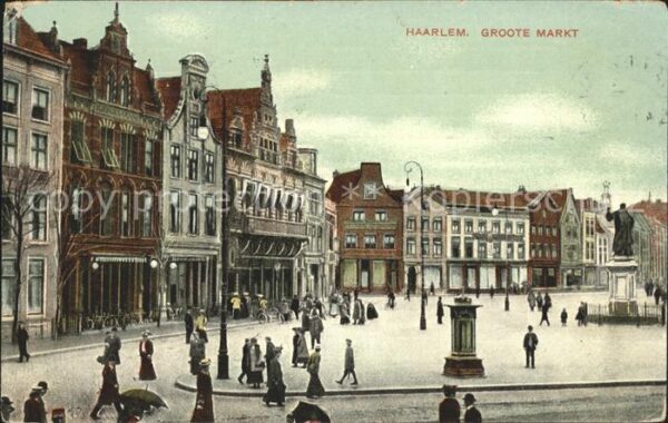 Haarlem Groote Markt Denkmal Statue