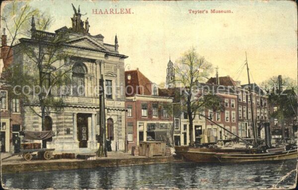 Haarlem Teyler Museum Kanal Boot