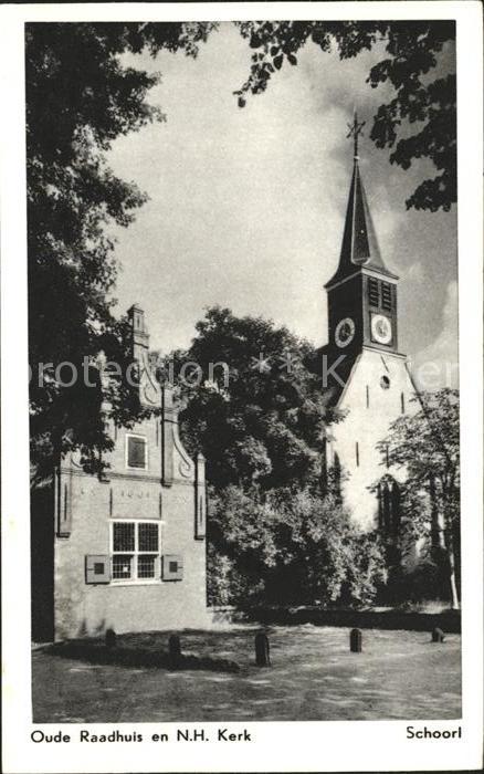Schoorl Oude Raadhuis en NH Kerk Kirche