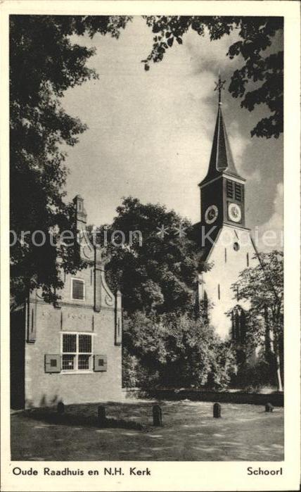 Schoorl Oude Raadhuis en NH Kerk Kirche