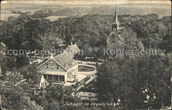 Schoorl in vogelvlucht Kerk Kirche
