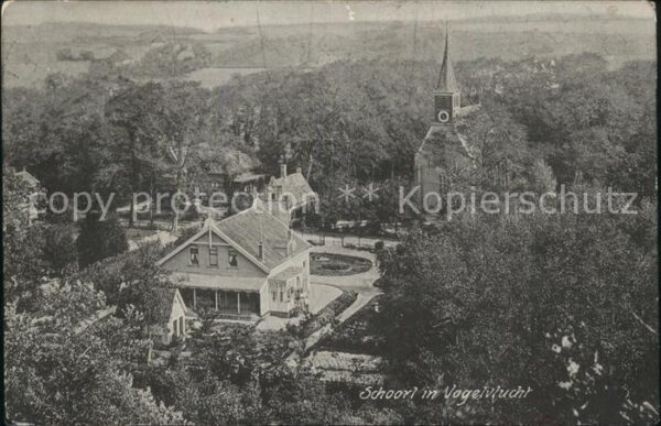 Schoorl in Vogelvlucht Kerk Kirche