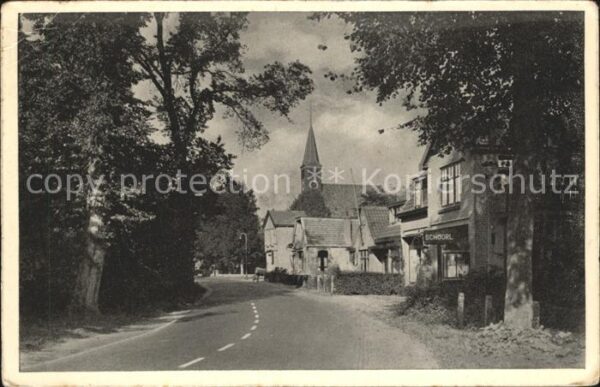 Schoorl Ned Herv Kerk Kirche Strassenpartie