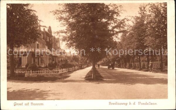 Bussum Brediusweg bij de Vondellaan