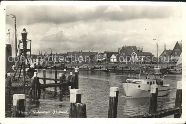 Volendam Haven Hafen Motorboot
